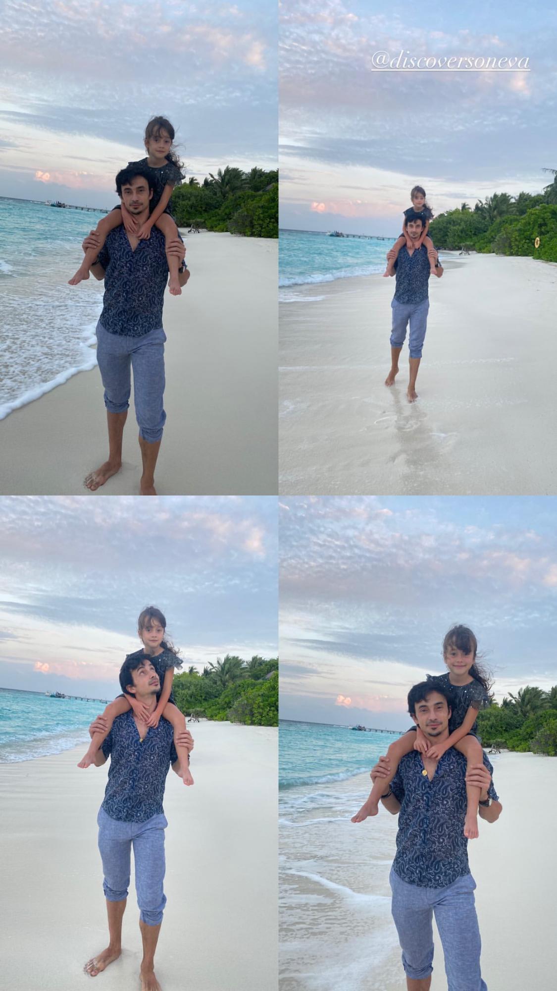 Есть чему поучиться: Кухар с мужем очаровали детскими шалостями на Мальдивах