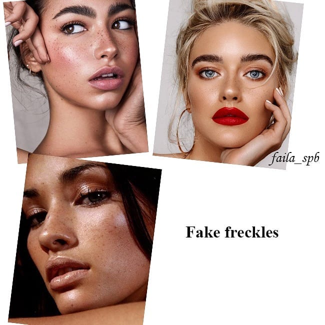 Искусственные веснушки и кожа дельфина: главные тенденции макияжа 2021