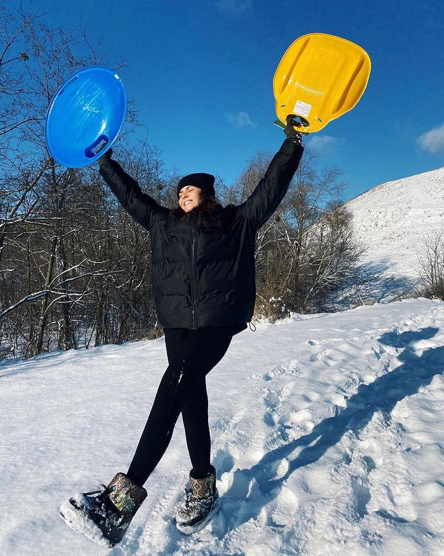 Счастье через край: Потап и Каменских показали свои снежные забавы и зимнюю романтику