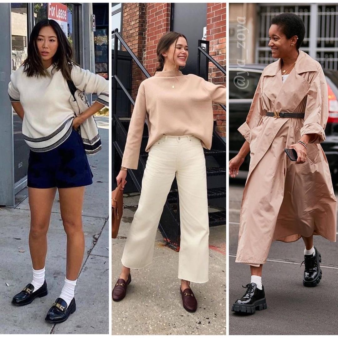 Эта обувь творит чудеса: стилист показала, как носить лоферы и дерби летом 2021