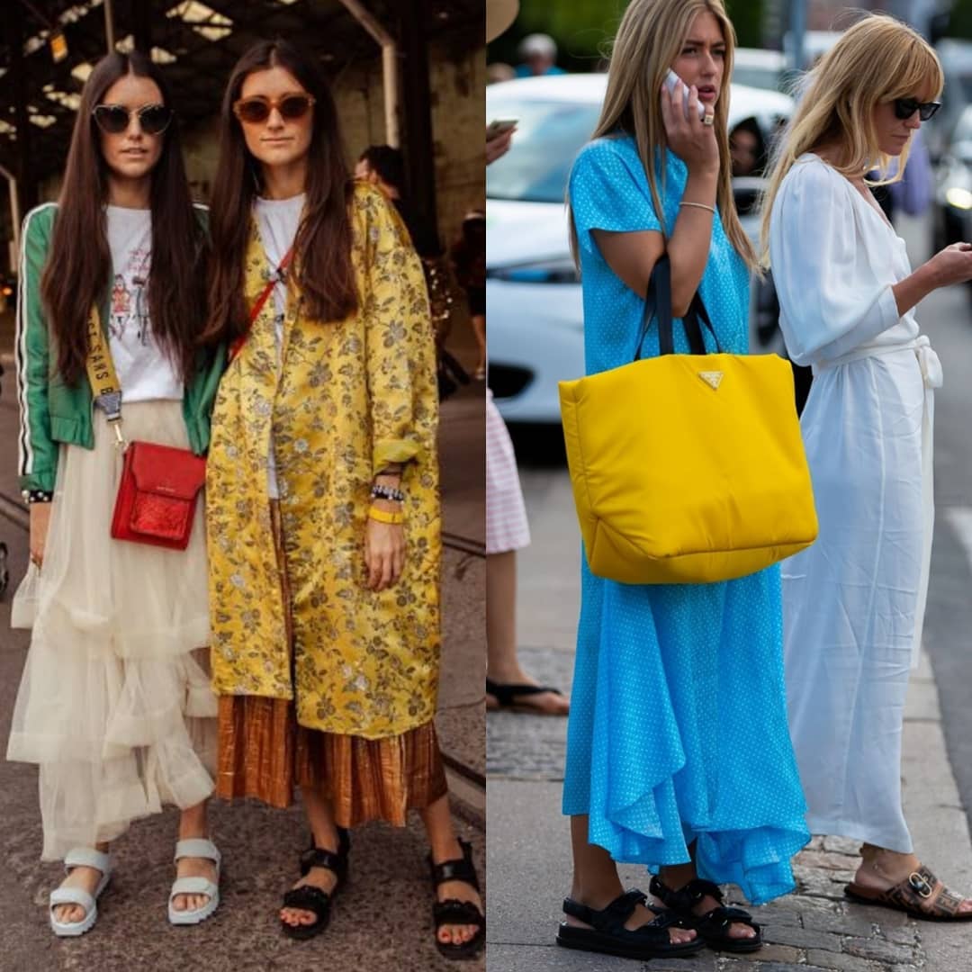 Зі спідницями і спортивними костюмами: стиліст показала, як носити сандалі влітку 2021