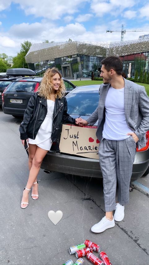 Моя гордость и мое сердце: Добрынин и Квиткова отмечают первую годовщину брака