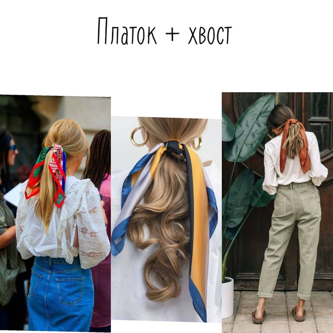 Платок в волосах: стилист показала, как носить главный аксессуар лета 2021