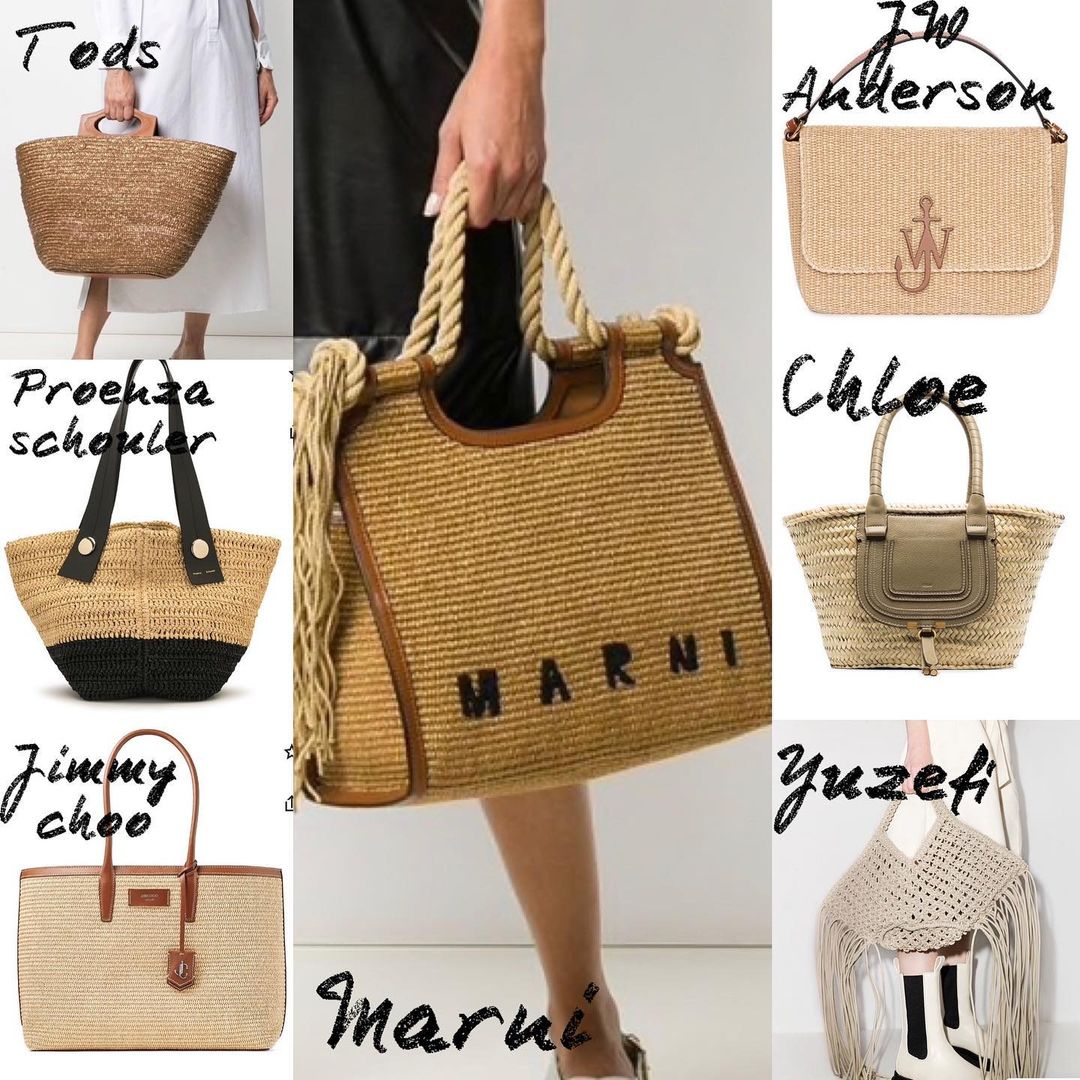 В стиле Джейн Биркин: стилист показала, какие плетеные сумки выбирать на лето 2021