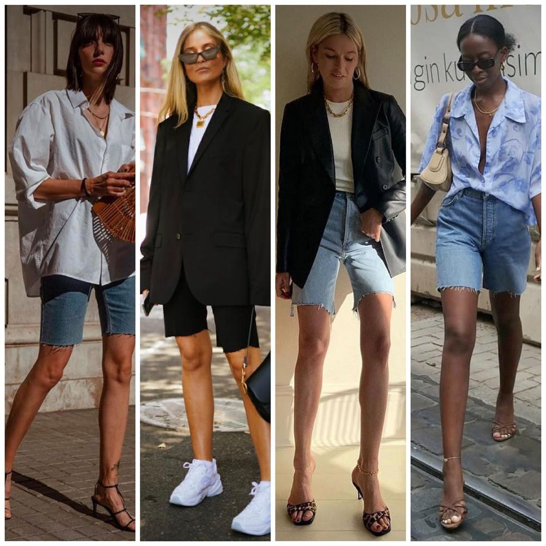 Бермуды, велосипедки и деним: стилист показала топ городских шортов на лето 2021