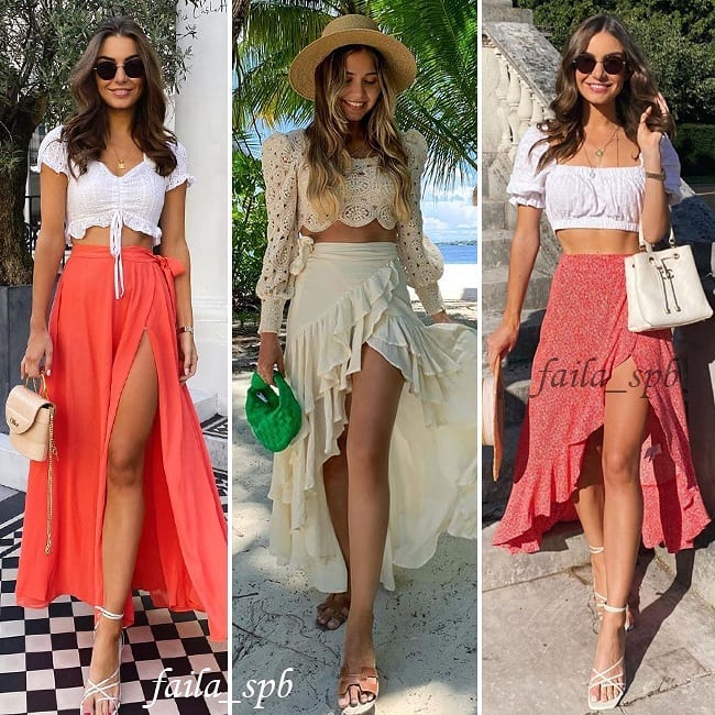 Хит лета 2021: стилист показала, с чем лучше всего сочетается кроп-топ