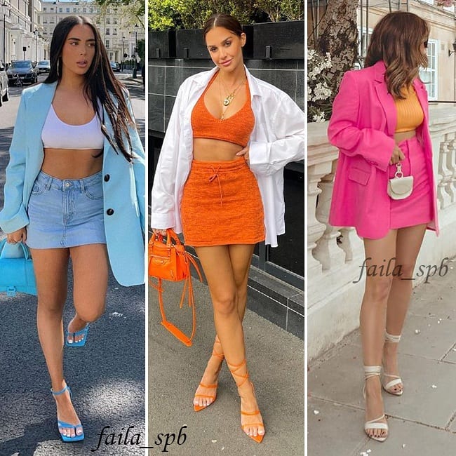 Хит лета 2021: стилист показала, с чем лучше всего сочетается кроп-топ