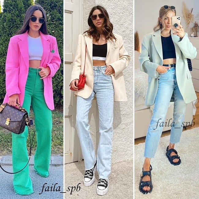 Хит лета 2021: стилист показала, с чем лучше всего сочетается кроп-топ