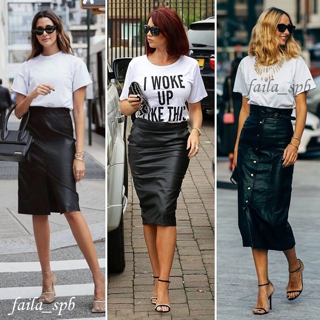 Просто и эффектно: стилист показала три лучших образа с белой футболкой-оверсайз