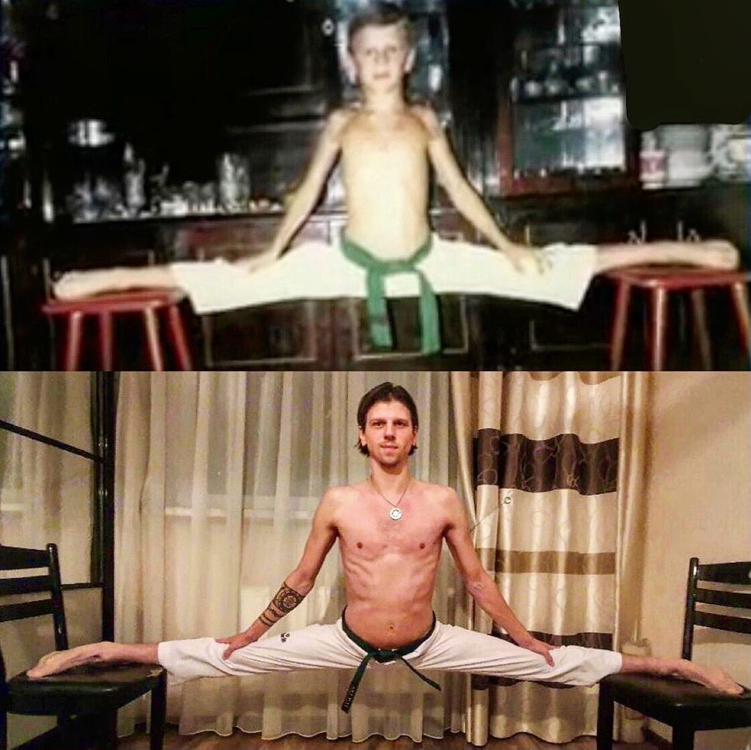 Лещенко показал архивное фото и поделился секретами отличной физической формы