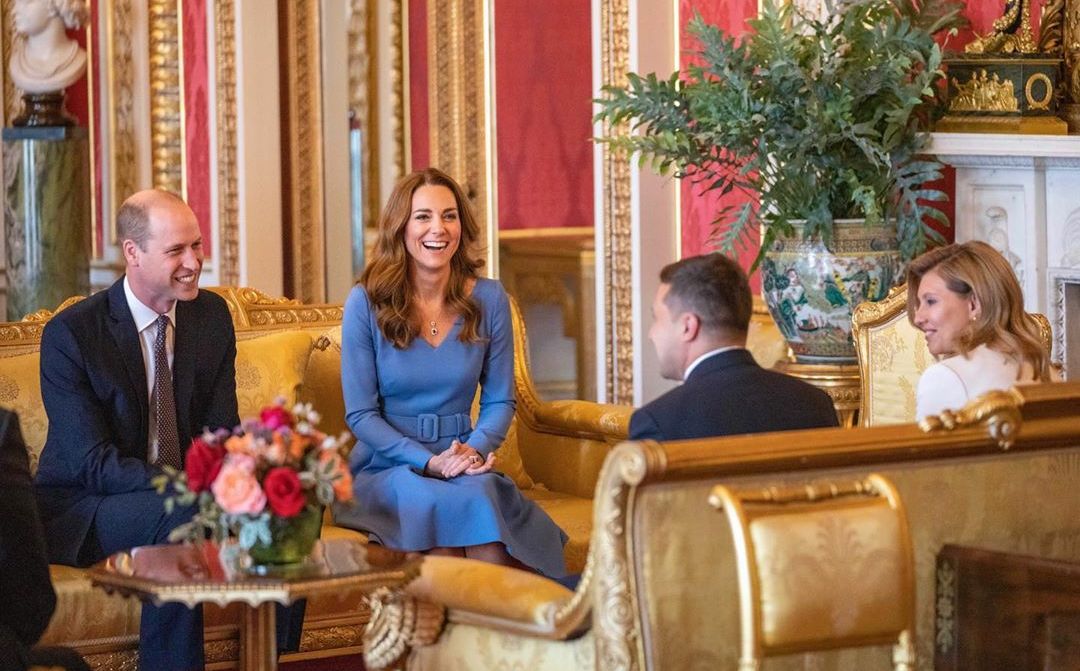 Без масок: як Кейт Міддлтон і принц уільям зустрічали Зеленських в Букінгемському палаці (фото)