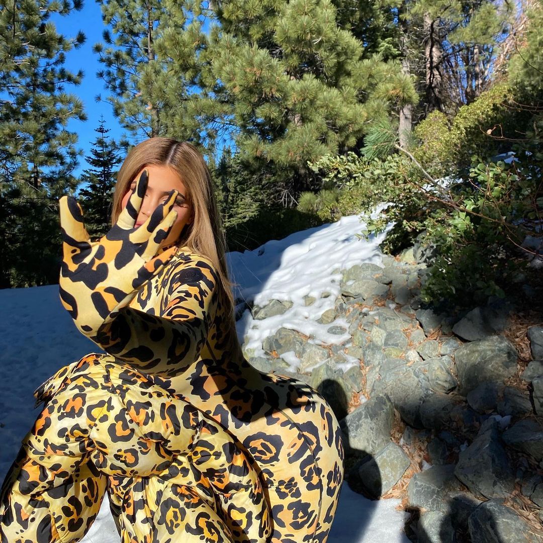 Кайлі Дженнер в леопардовому total look підірвала мережу пружними сідницями і пишними грудьми