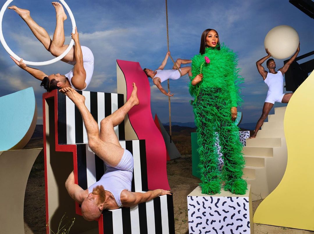 51-летняя Наоми Кэмпбелл показала идеальную фигуру в съемке для известного бренда