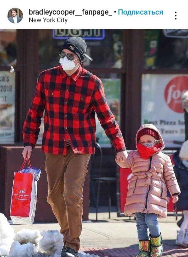 Модний татко: стильний Бредлі Купер прогулявся з улюбленою донькою по Нью-Йорку