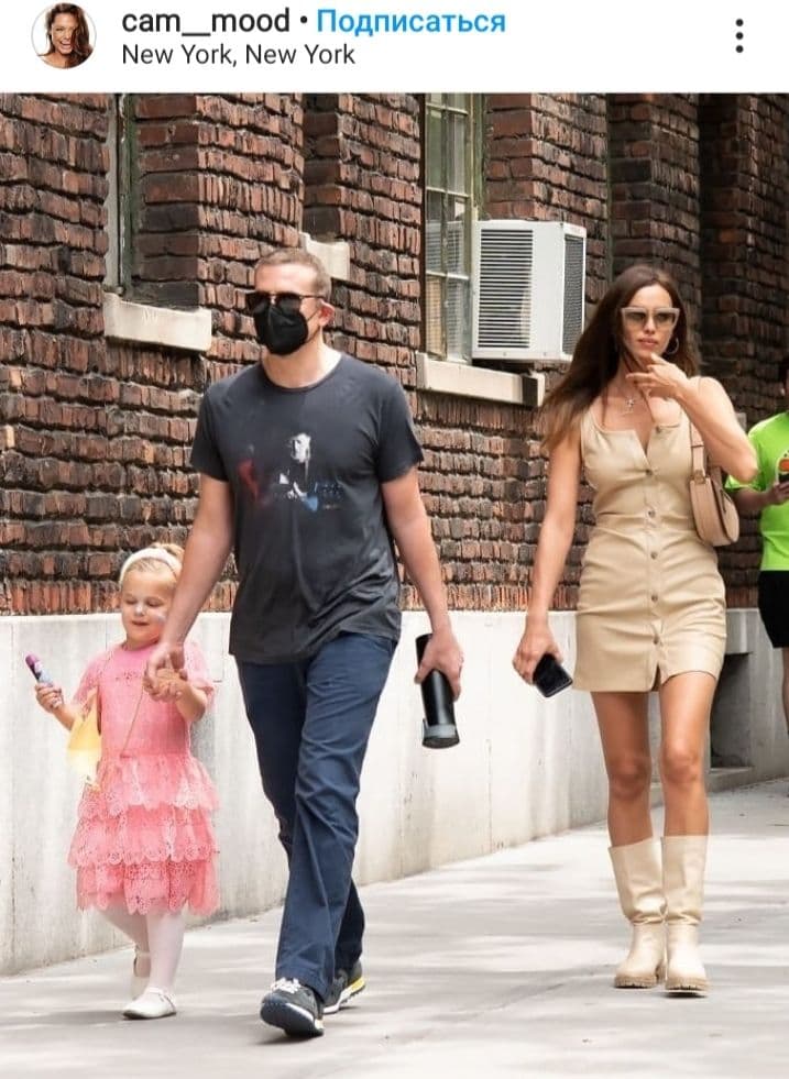 Семейная идиллия: Ирина Шейк и Брэдли Купер воссоединились на прогулке с дочкой