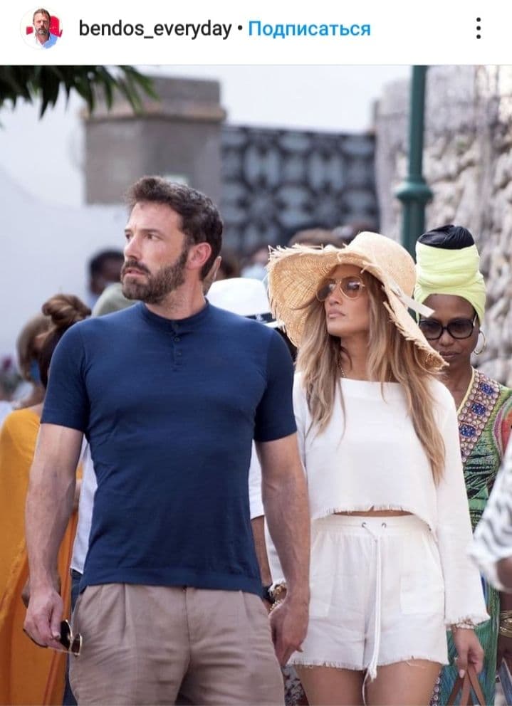 Не сдерживая чувств: Дженнифер Лопес и Бен Аффлек на романтическом свидании в Италии