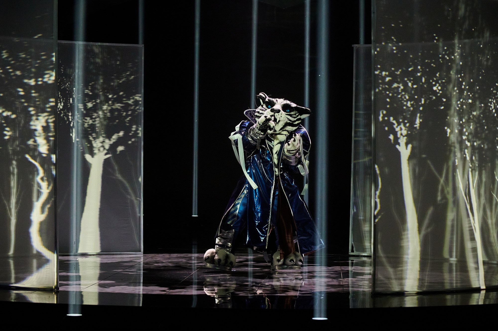 Настя Каменских в атласном платье очаровала глубоким декольте (фото)