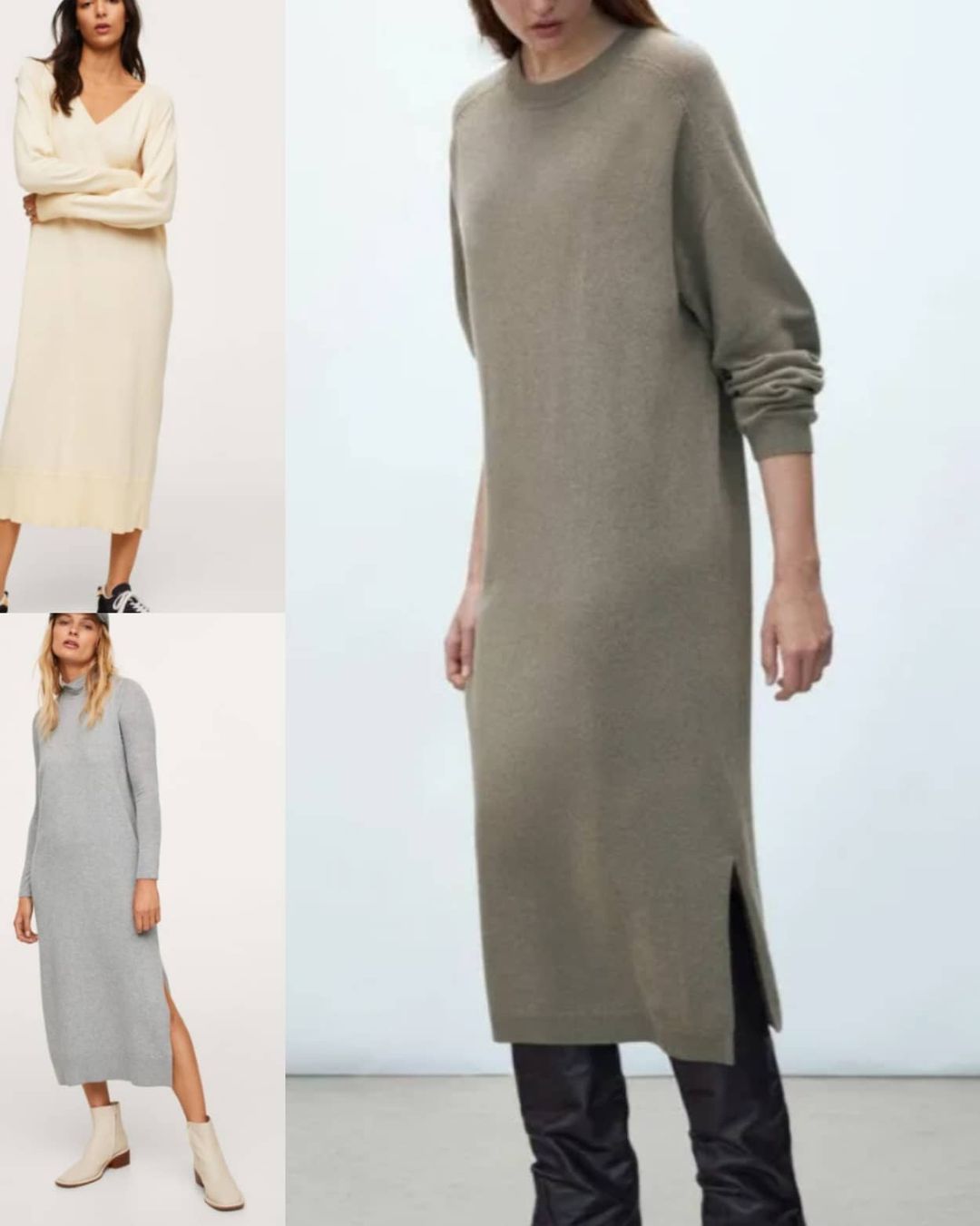 Бельевое и бохо: стилист показала самые стильные платья на холодный сезон