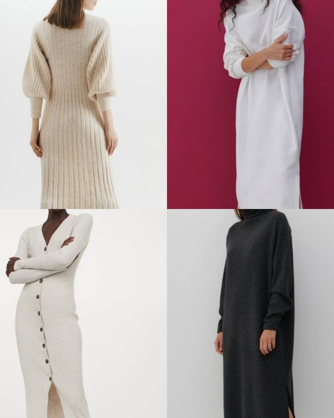 Бельевое и бохо: стилист показала самые стильные платья на холодный сезон