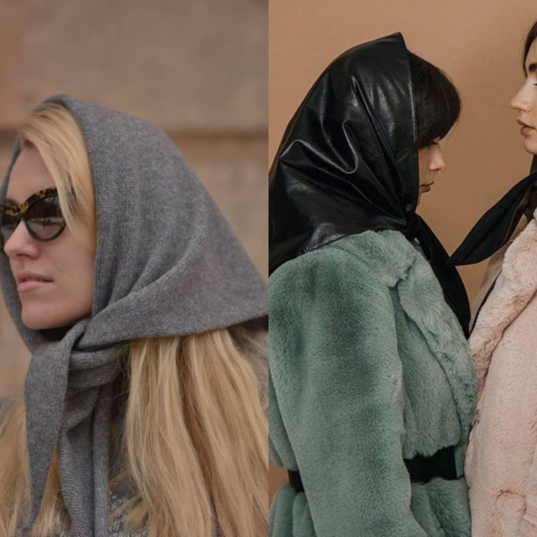 Кожаная кепка и капюшон с манишкой: стилист показала самые трендовые головные уборы на зиму