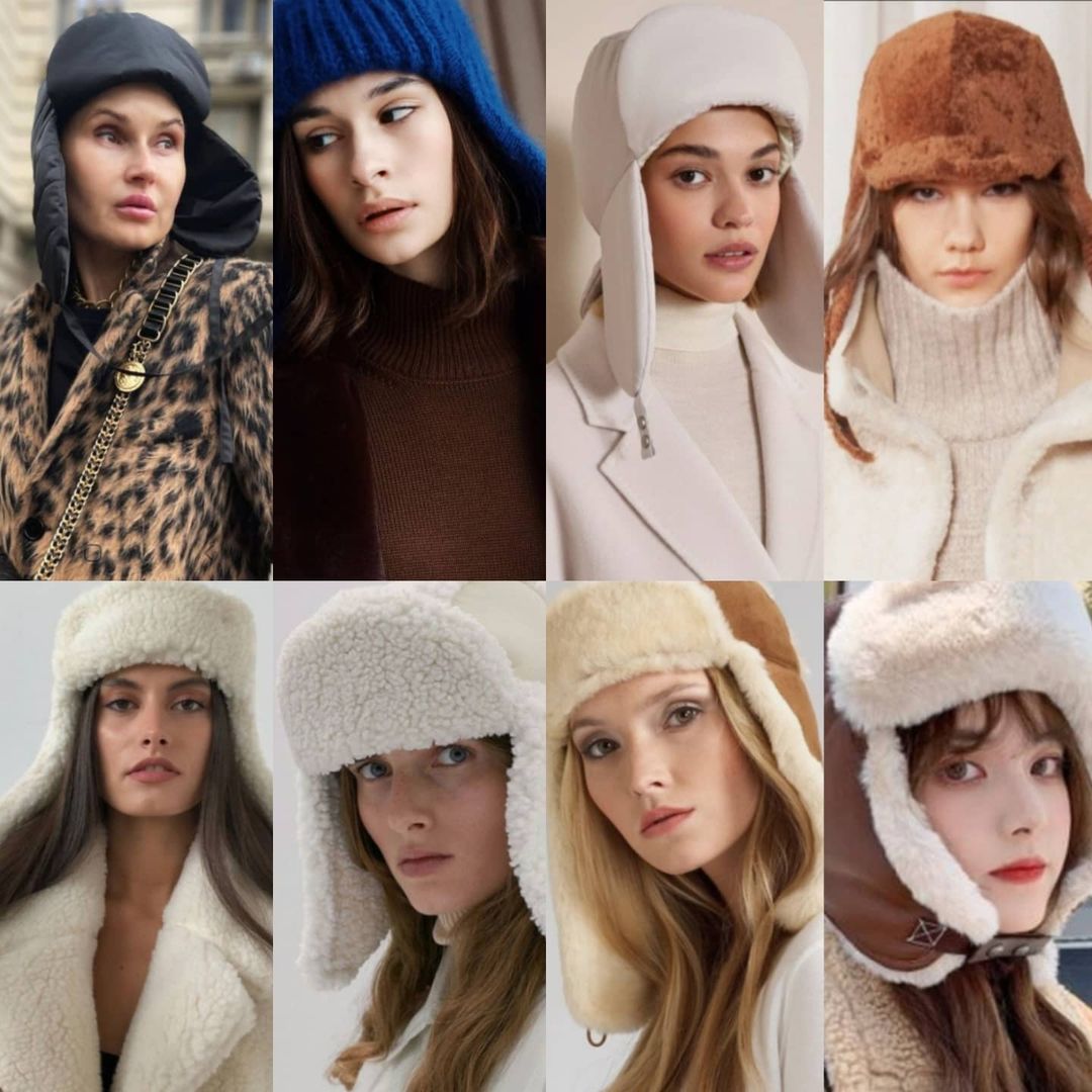 Кожаная кепка и капюшон с манишкой: стилист показала самые трендовые головные уборы на зиму