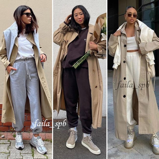 Спортивна розслабленість: стиліст показала, як носити тренч цієї осені