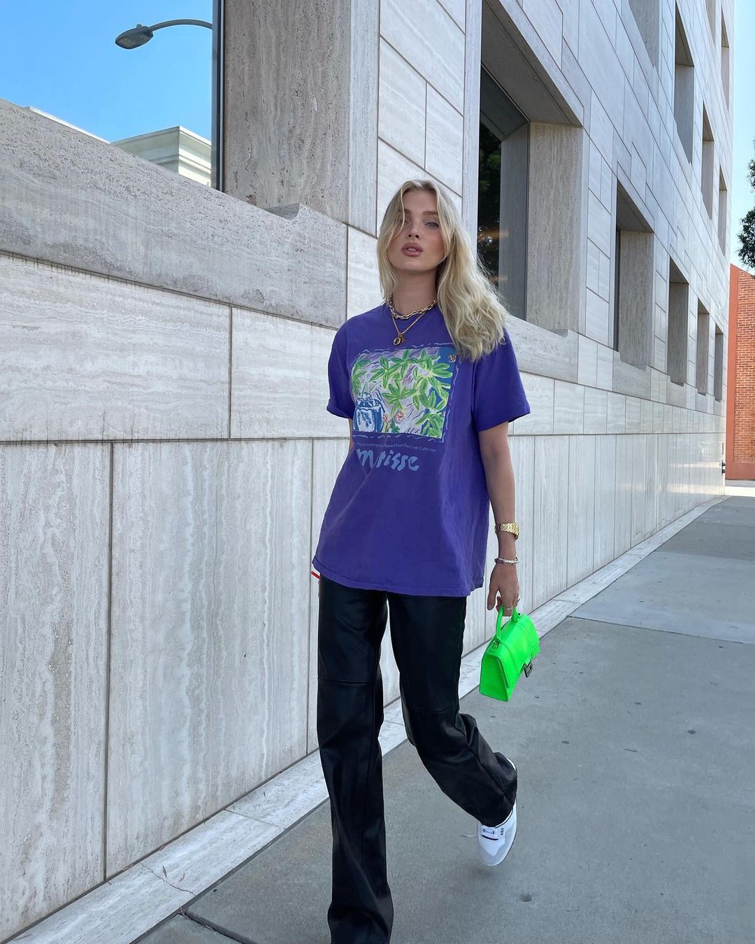 Стильно і комфортно: Ельза Хоск показала, як носити шкіряні штани цієї осені