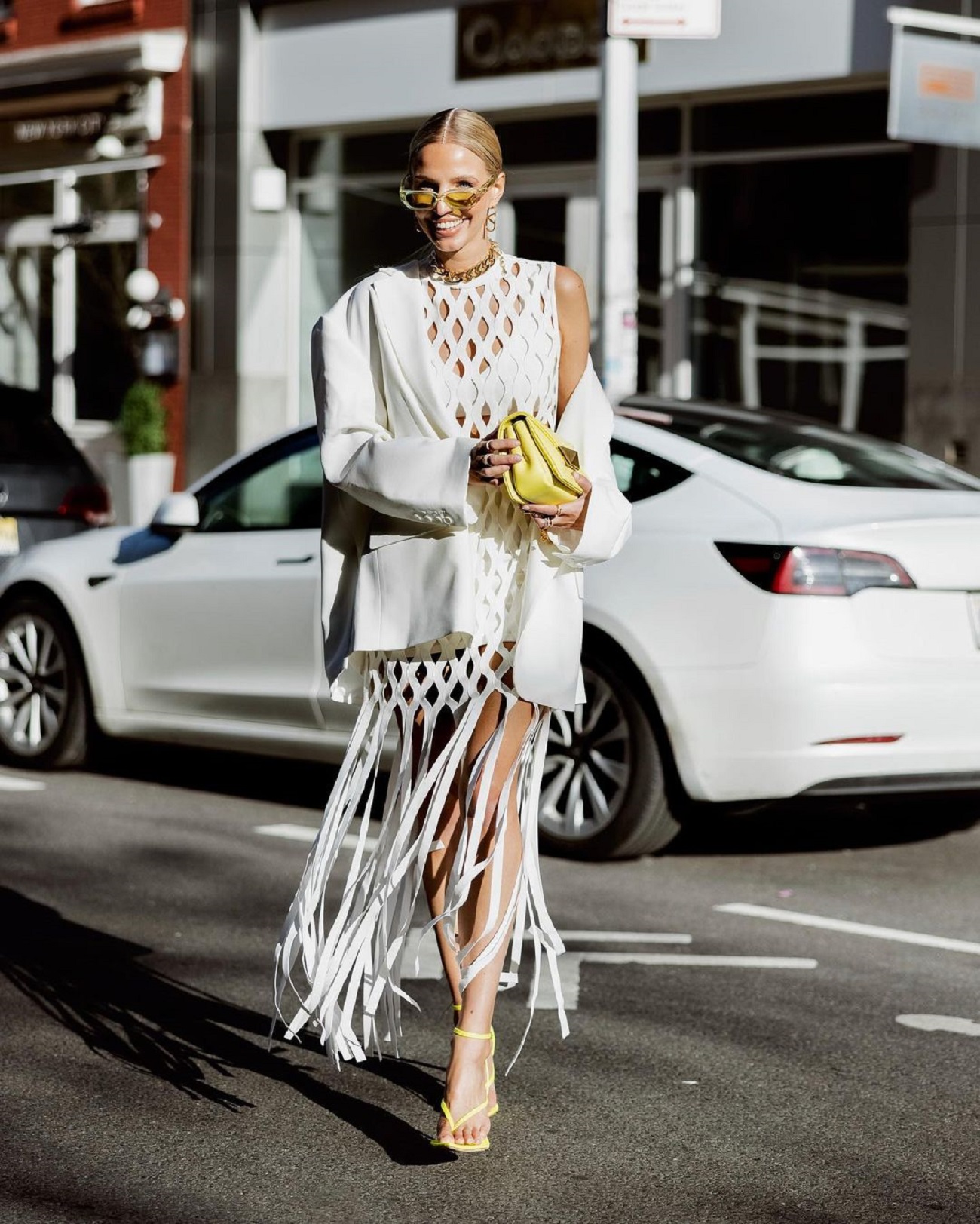 Лучший стритстайл на Неделе моды в Нью-Йорке осень-зима 2022