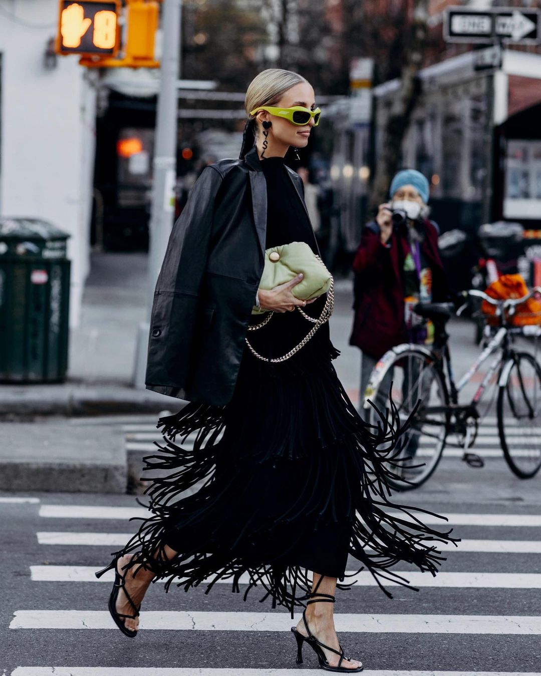 Лучший стритстайл на Неделе моды в Нью-Йорке осень-зима 2022