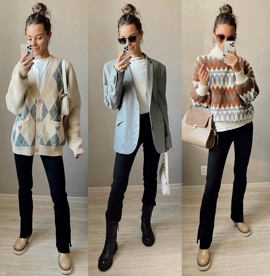 Топ кращих образів: стиліст показала, з чим носити грубі черевики восени