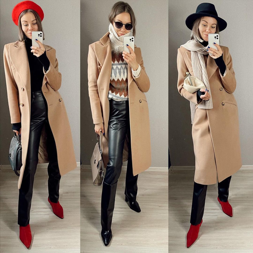 Горячий тренд: стилист показала лучшие образы с пальто на холодный сезон