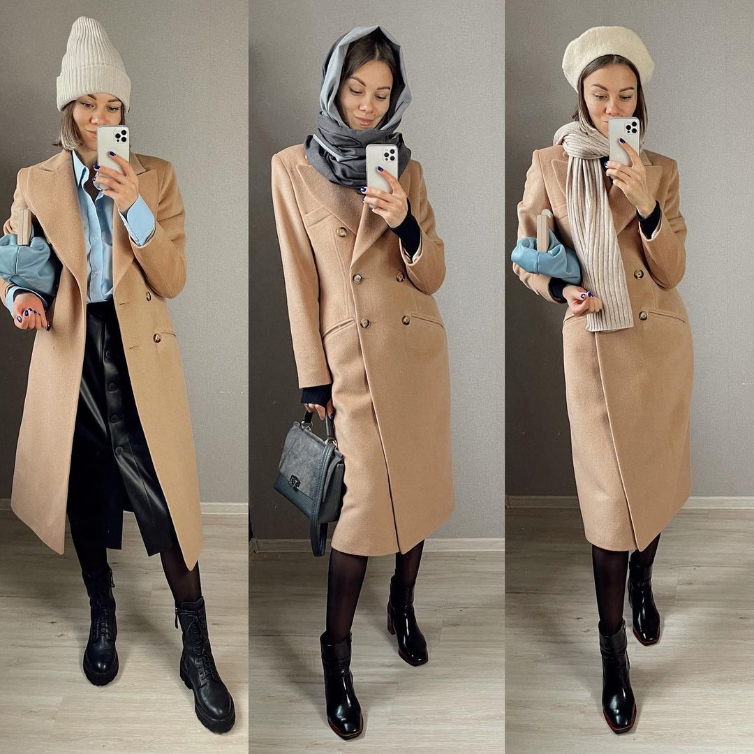 Горячий тренд: стилист показала лучшие образы с пальто на холодный сезон