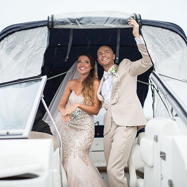 Дружина Ями в річницю весілля згадала про інцидент на торжестві: розсік лоб об багажник