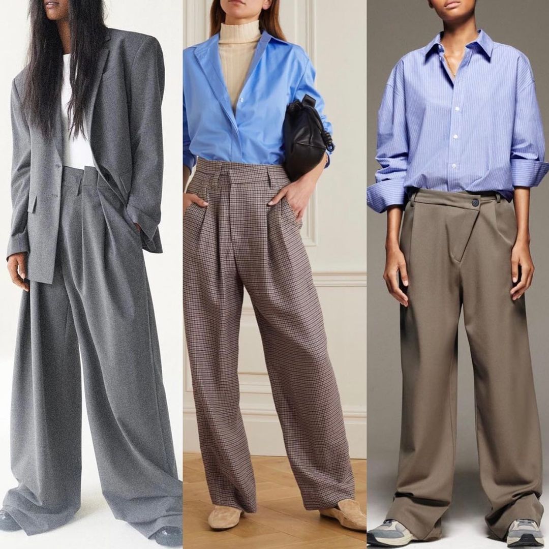 Палаццо и бананы: стилист показала, какие брюки покупать на осень 2021