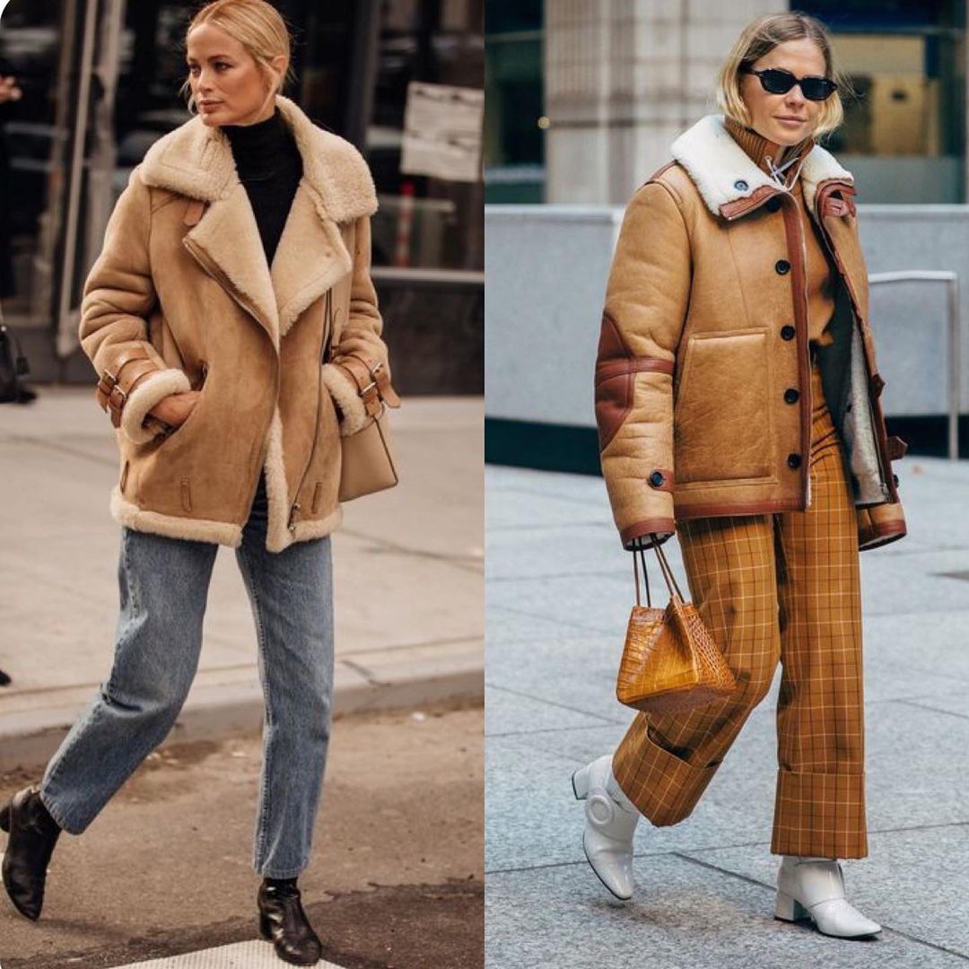 Лучшая альтернатива чебурашкам: стилист показала, какие дубленки в тренде этой зимой