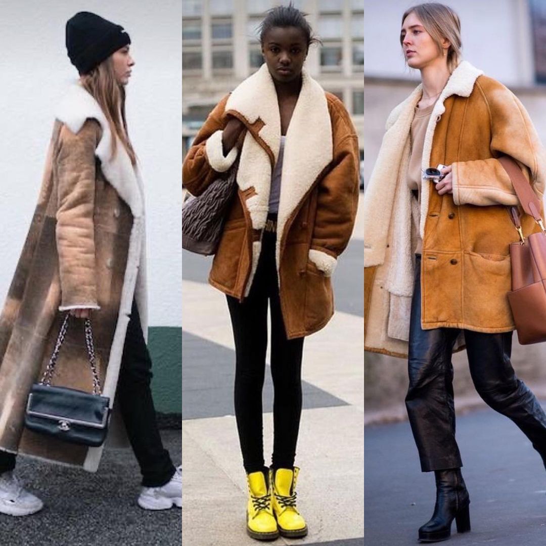 Лучшая альтернатива чебурашкам: стилист показала, какие дубленки в тренде этой зимой