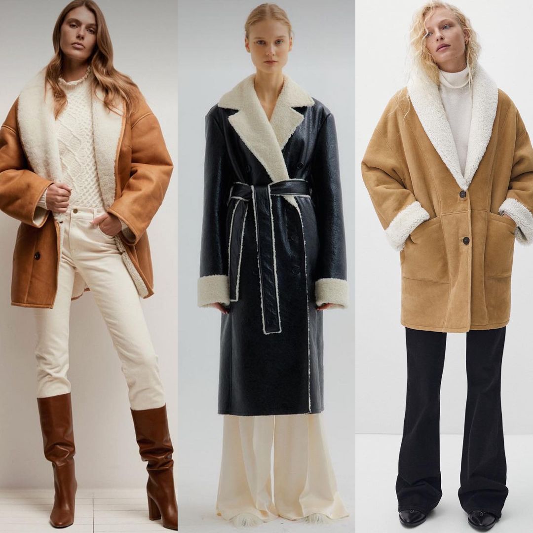 Лучшая альтернатива чебурашкам: стилист показала, какие дубленки в тренде этой зимой