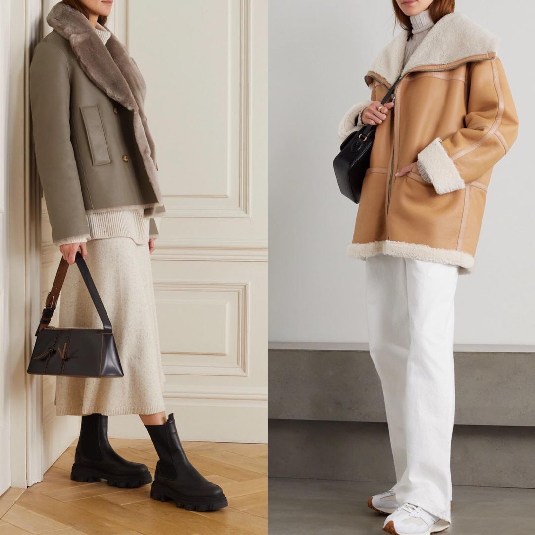 Лучшая альтернатива чебурашкам: стилист показала, какие дубленки в тренде этой зимой