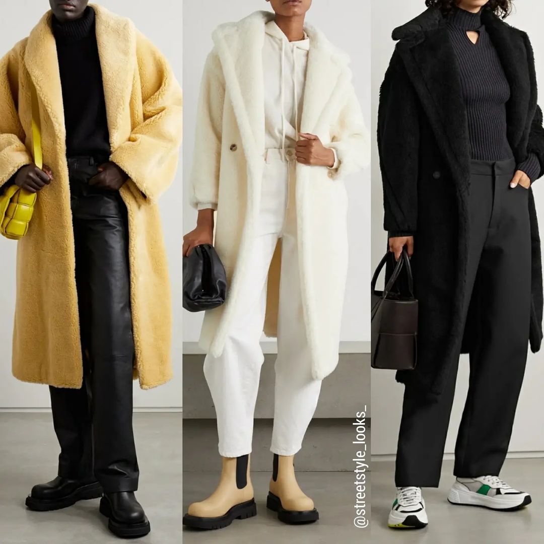 Teddy coat: стиліст показала, як носити штучну шубу взимку 2021-2022