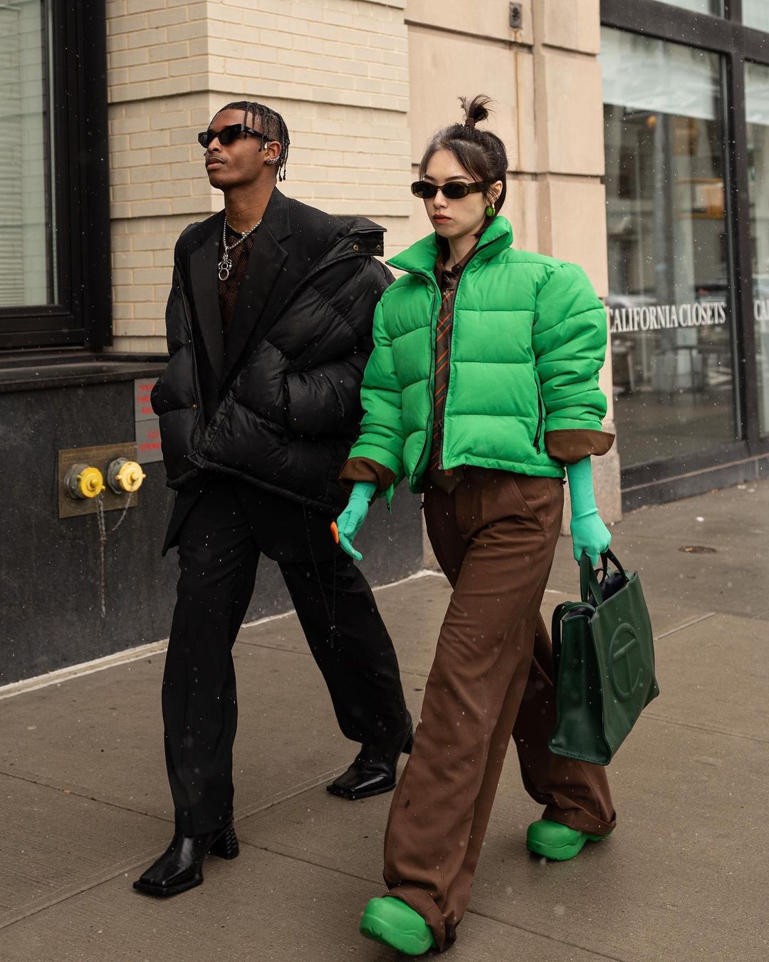 Лучший стритстайл на Неделе моды в Нью-Йорке осень-зима 2022