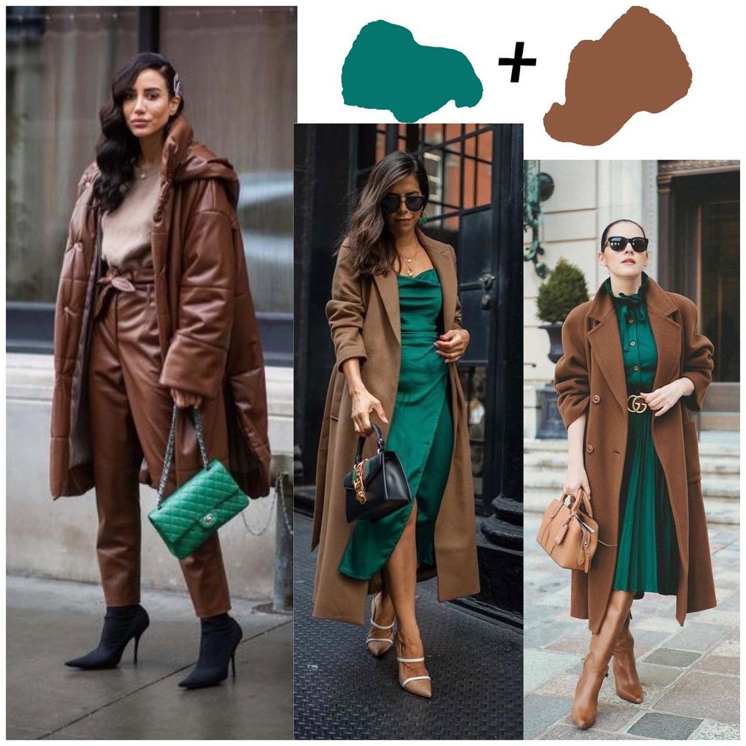 Гармоничные сочетания: стилист показала, как носить коричневый этой осенью