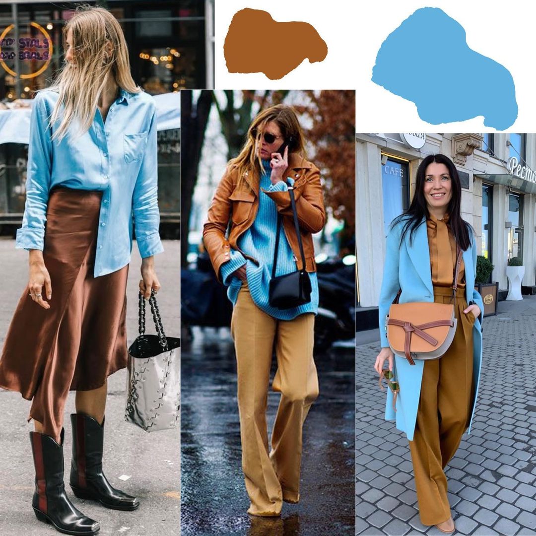 Гармоничные сочетания: стилист показала, как носить коричневый этой осенью