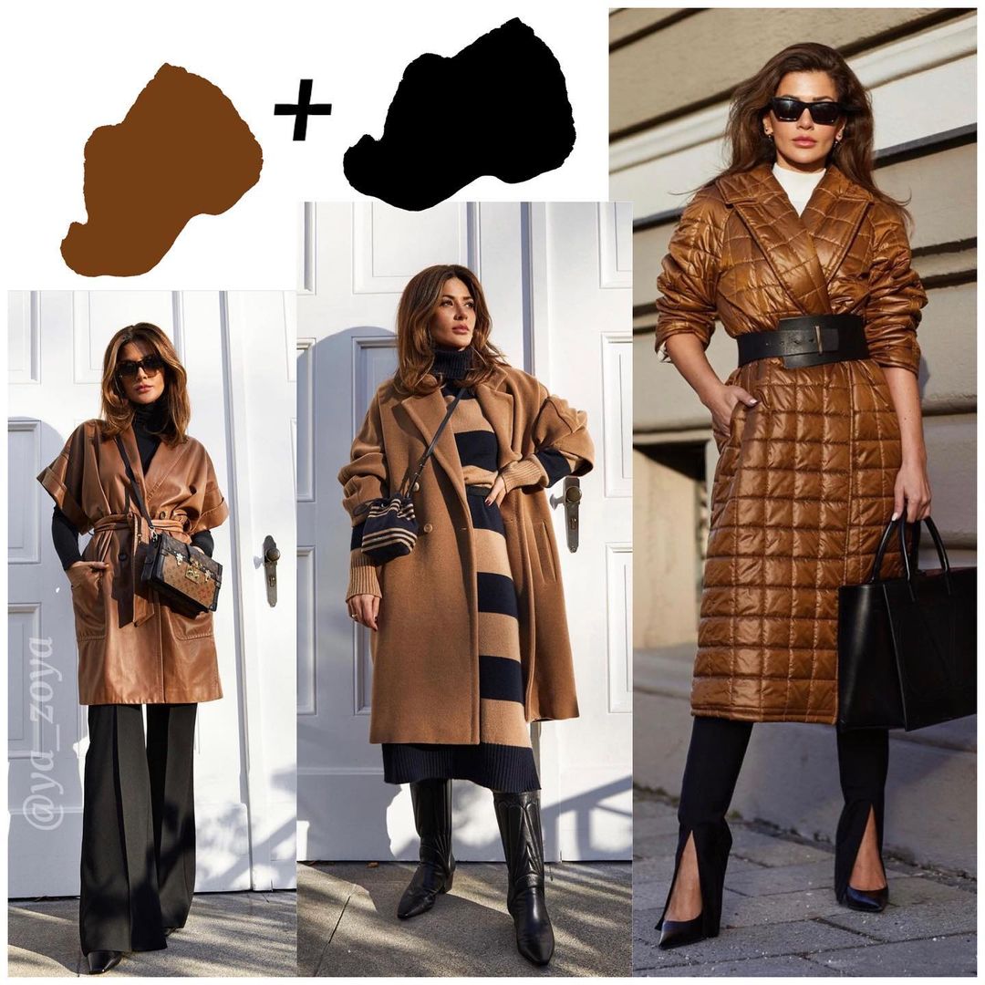 Гармоничные сочетания: стилист показала, как носить коричневый этой осенью